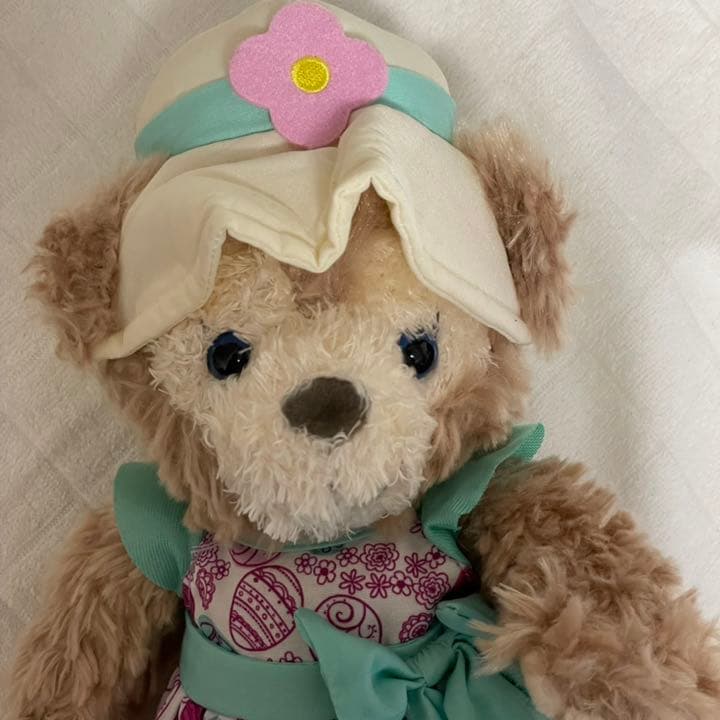 卯年に！香港ディズニーランドダッフィーシェリーメイ　イースター限定SSぬいぐるみ
