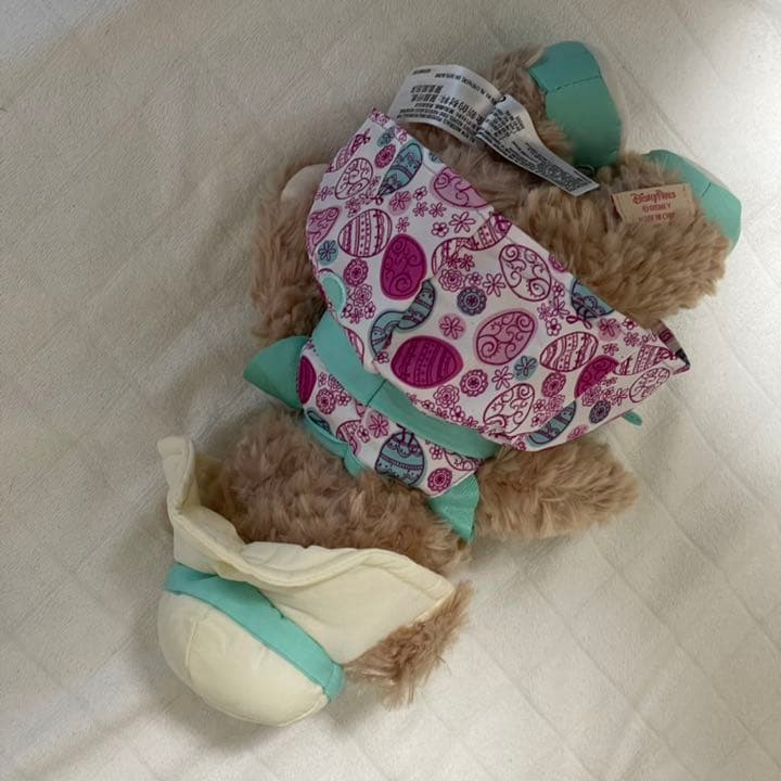 卯年に！香港ディズニーランドダッフィーシェリーメイ　イースター限定SSぬいぐるみ