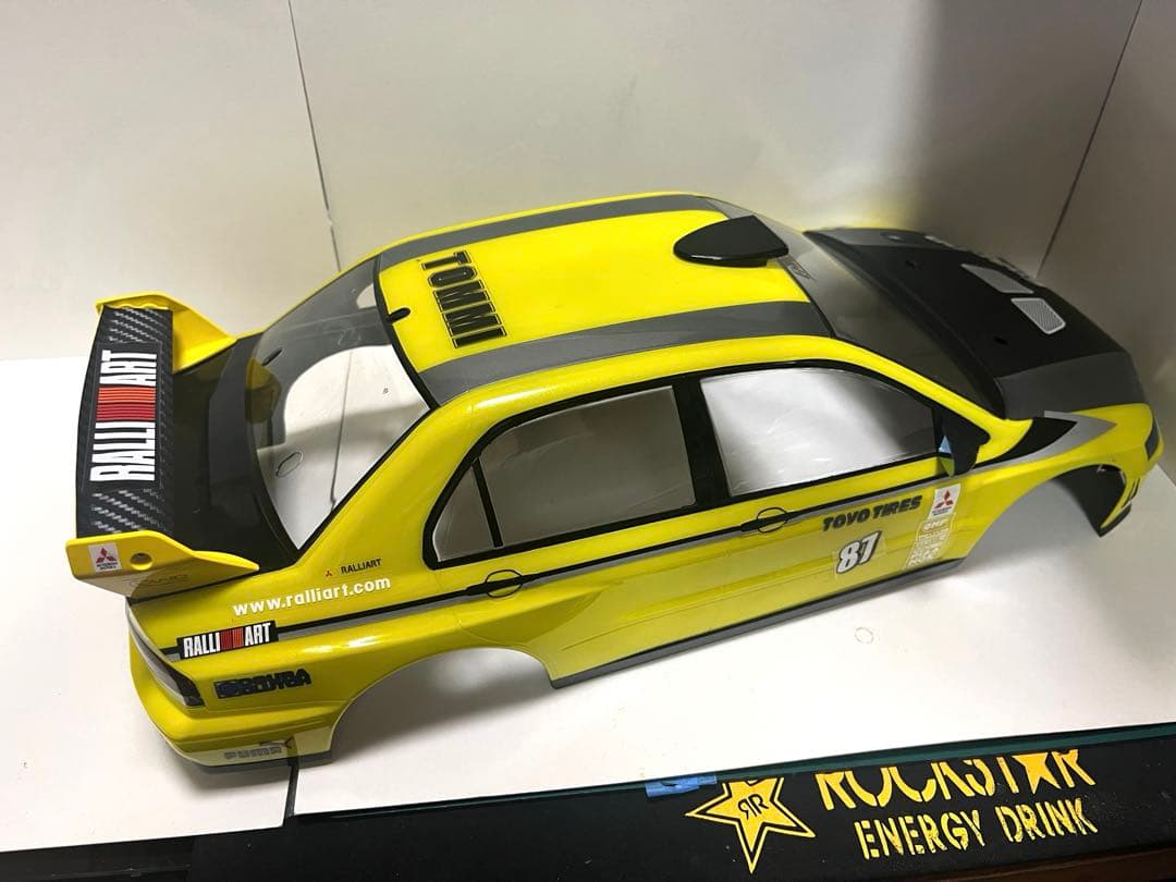 ラジコン 1/10 タミヤ 三菱ランサーエボリューションⅦボディのみ。未走行