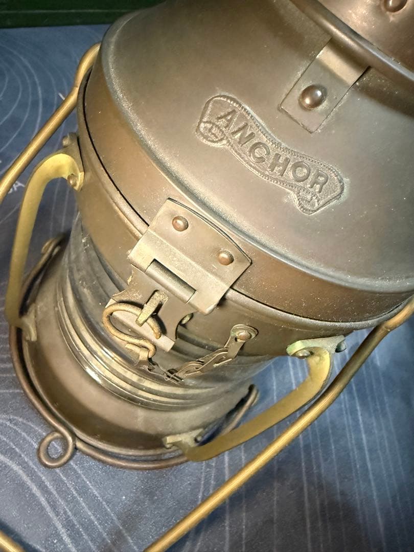 オイルランタン anchor 船舶用 マリンランプ アンティーク ヴィンテージ