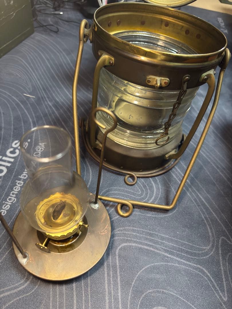 オイルランタン anchor 船舶用 マリンランプ アンティーク ヴィンテージ