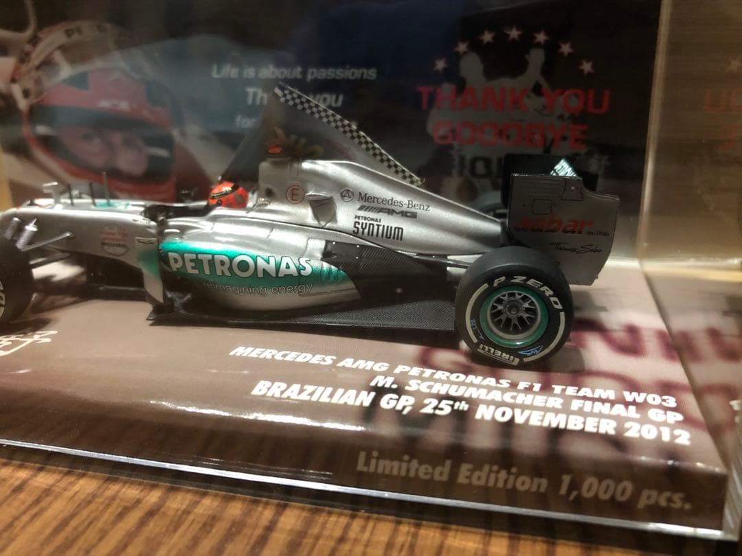 ミニチャンプス1/43メルセデスAMGW03 M.シューマッハ F1ラストレース