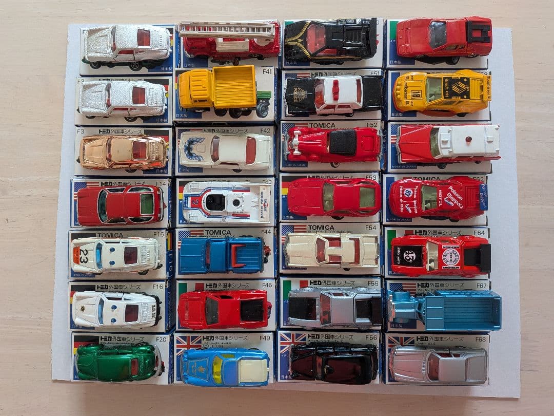 ★昭和-当時物★：☆トミカ-ミニカー：青箱他-多数：全64台-まとめ出品☆