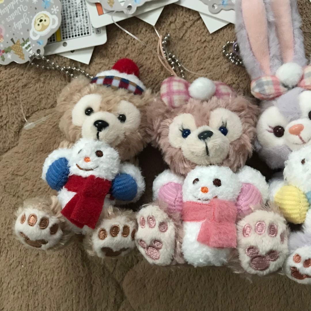 ウィンターホリデー　ぬいぐるみストラップ　ダッフィー アンドフレンズ