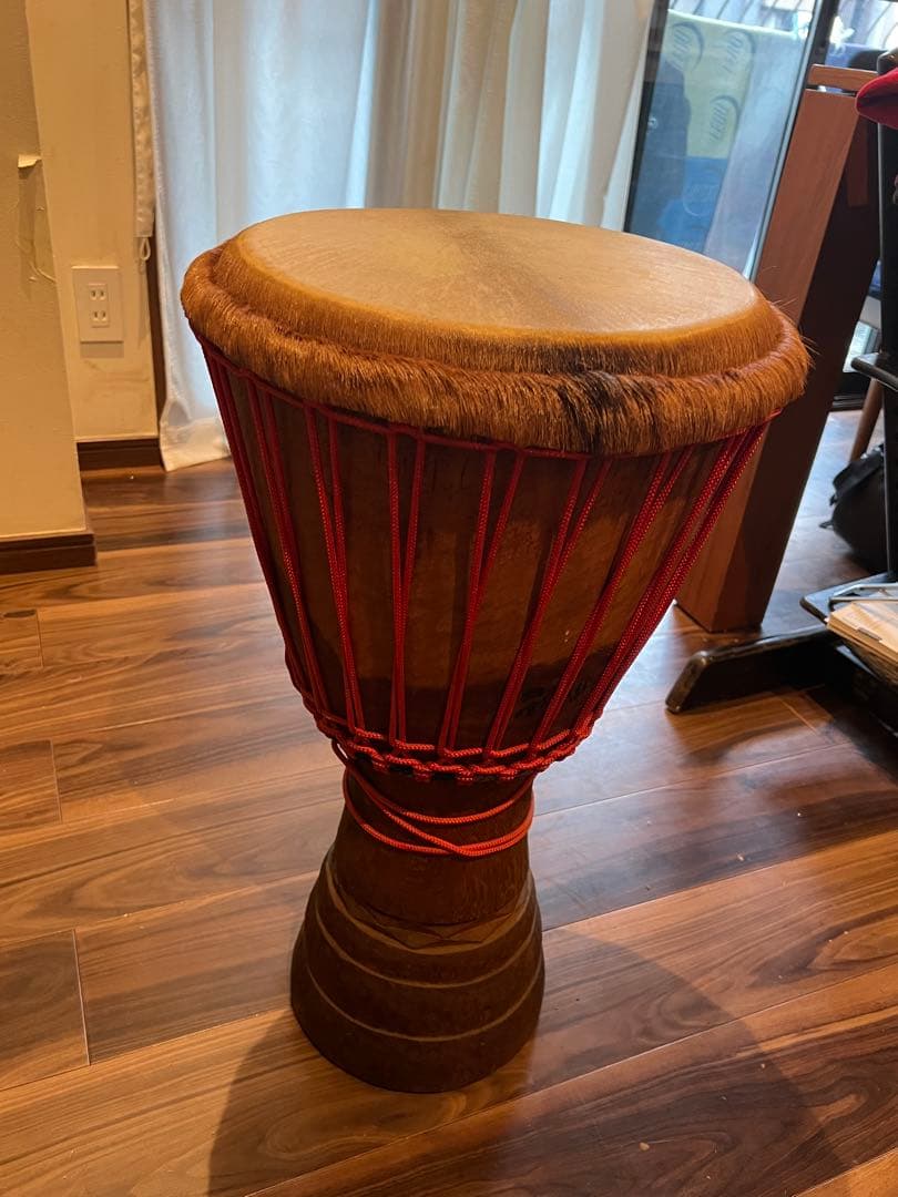 木製パーカッション 楽器　打面30センチジャンベ