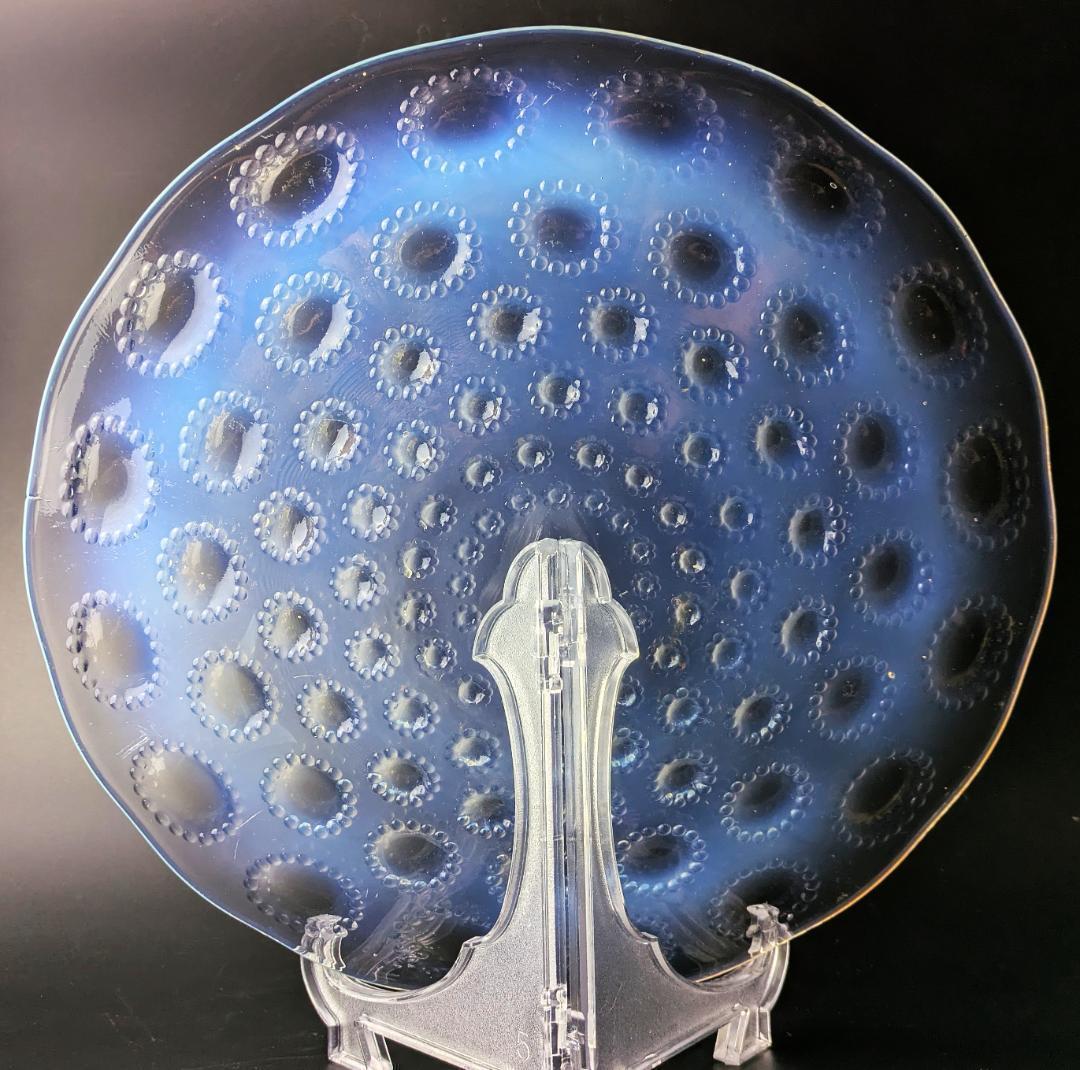 ルネ・ラリック アスター オパルセント大皿 27cm 1935頃 マルシャック