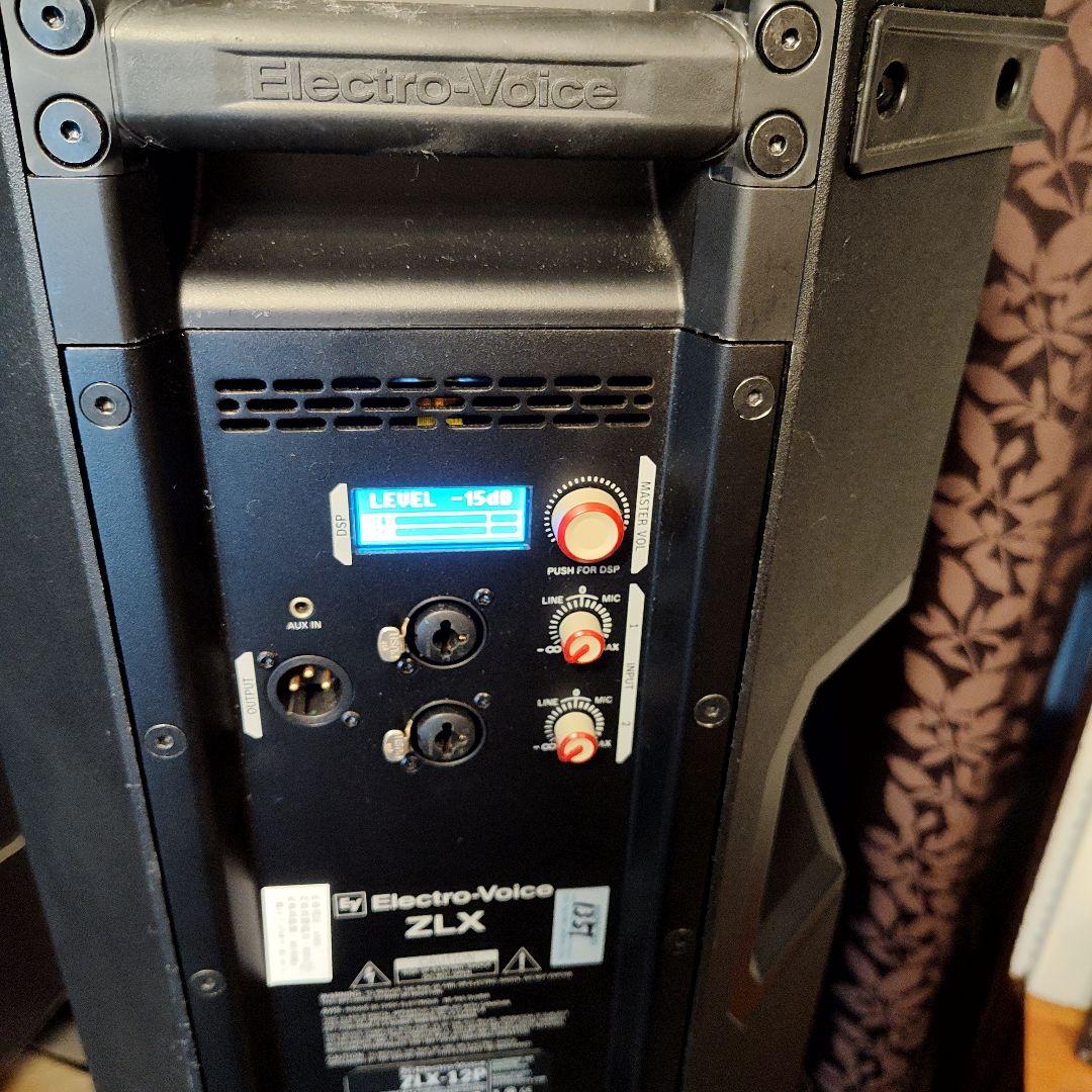 ElectroボイスZLX12Pパワードスピーカー中古品マイクと3脚付き