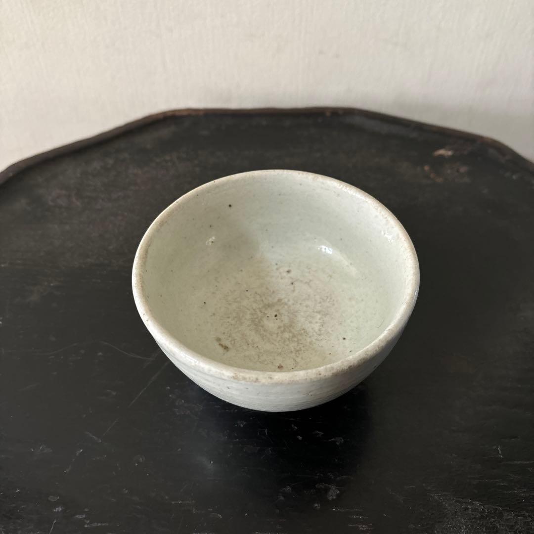 李朝鉢　小茶碗　大盃　白磁　朝鮮骨董　韓国アンティーク.古美術.酒器.ぐい呑み