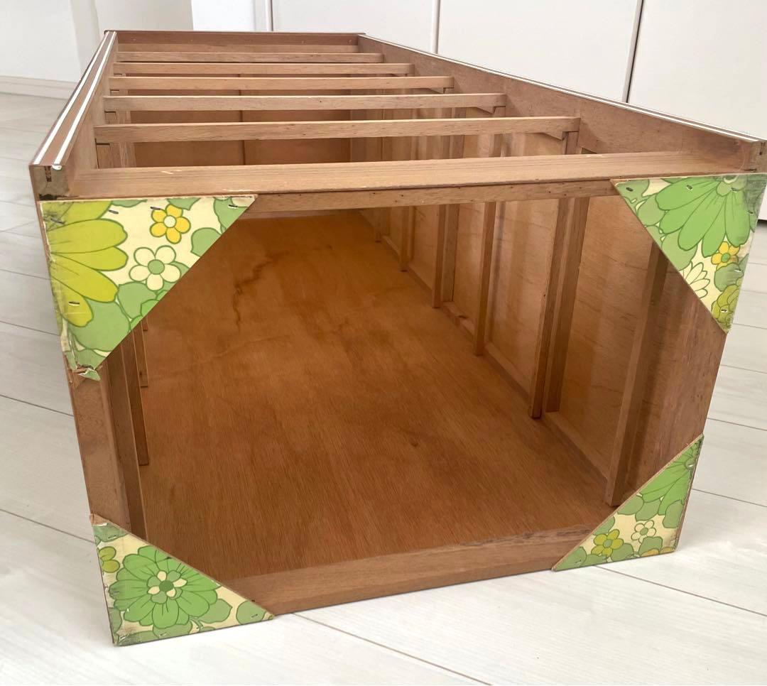 昭和レトロ花柄　タンス　6段 レア