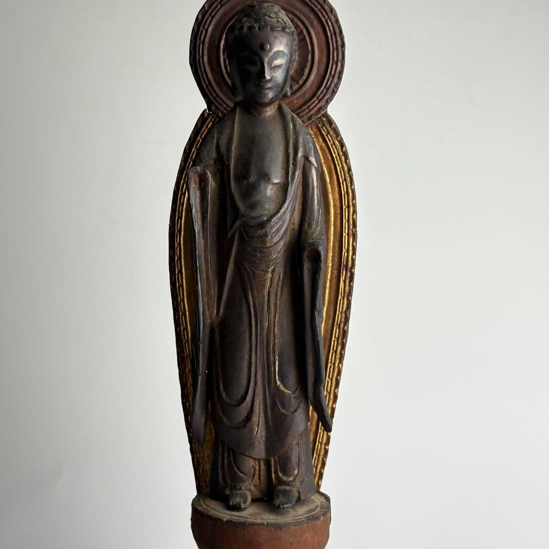 仏教美術 時代 木彫 阿弥陀如来立像