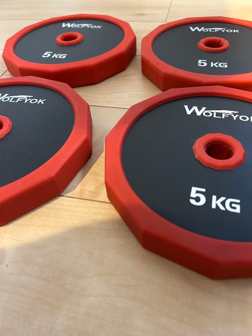Wolfyokダンベルプレート 5kg×4枚セット
