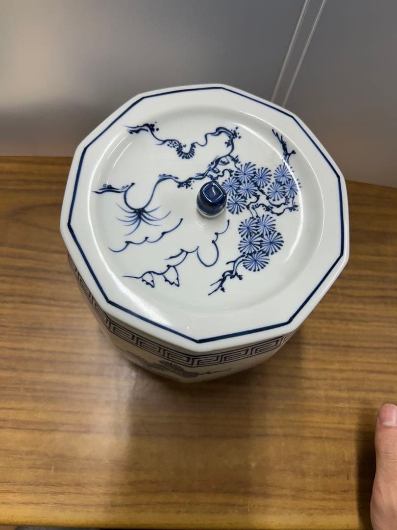 希少　平安 景雲　手塚景雲　作 染付　水指　茶道具　勧修寺窯