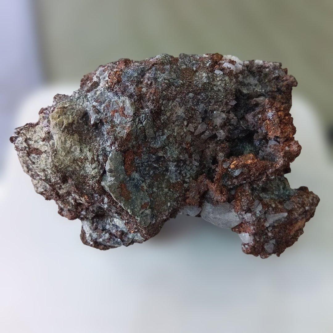 国産　自然銅　秋田県荒川鉱山　赤褐色　希少価値