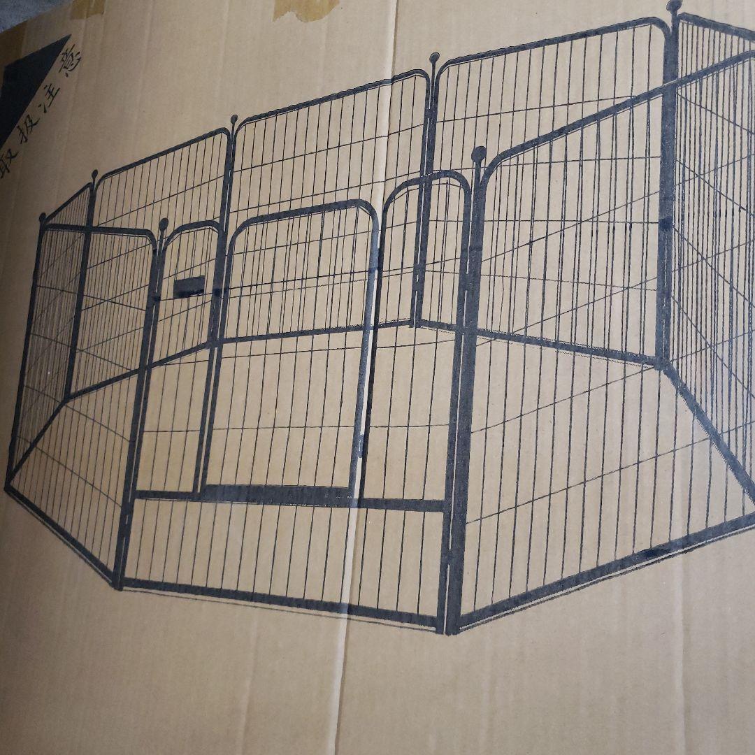 ペットサークル 犬 ペットフェンス サークルケージ 高さ60cm グレージュ