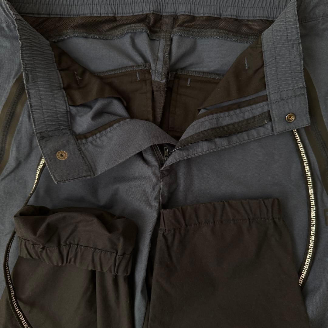 パーリーゲイツ　ジョガーパンツ　黒　ネイビーM〜L相当　バイカラー　コットン素材