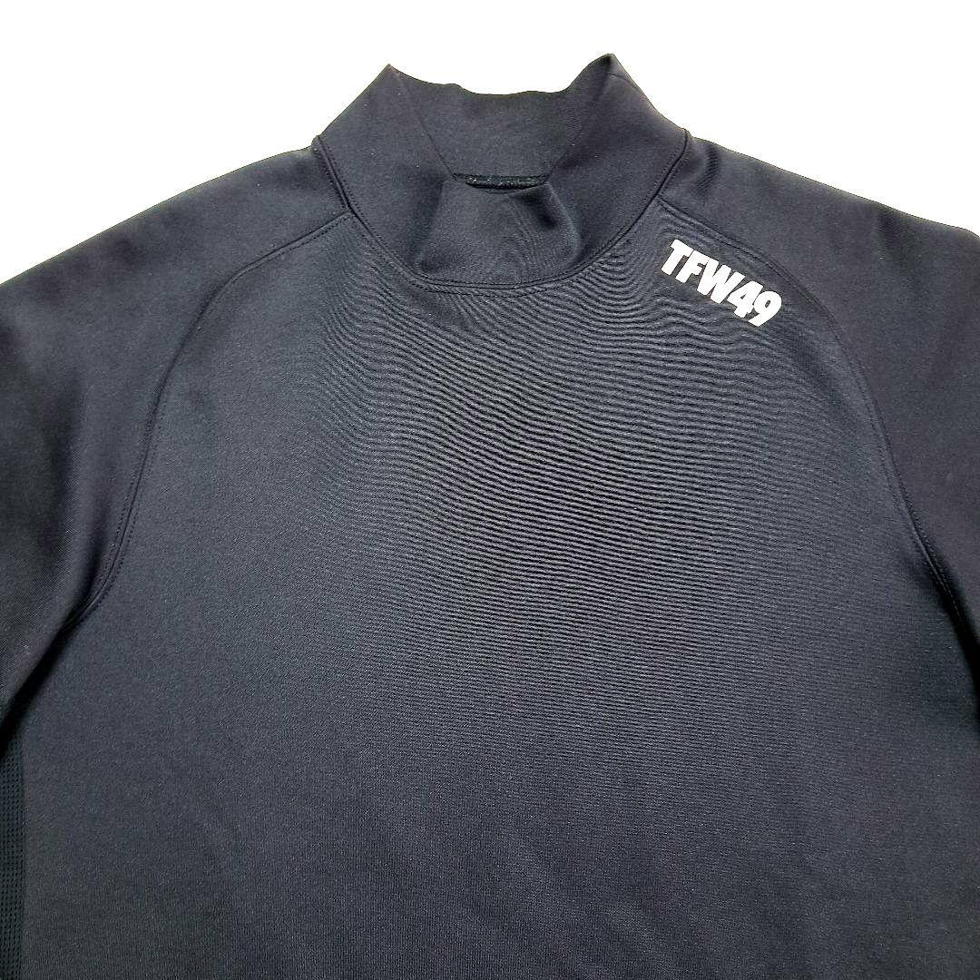 TFW49 メンズ ゴルフ 長袖モックネック ブラック size M 【美品】