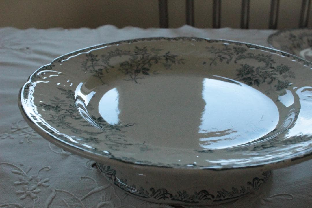 フランスアンティーク・ショワジールロワVILLARDコンポティエ・ケーキスタンド