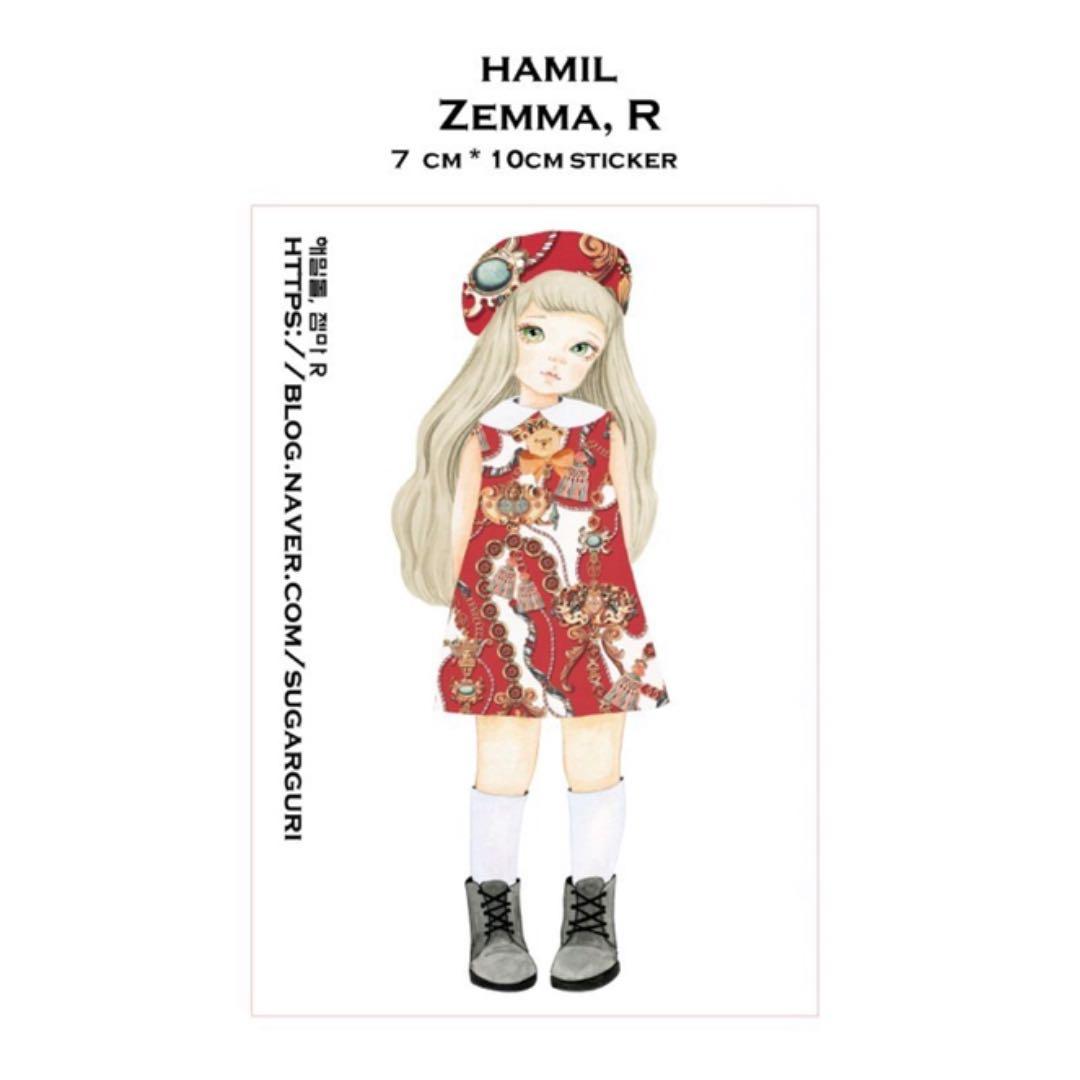 No.6【送料別】hamil ハミル ステッカー 7枚セット