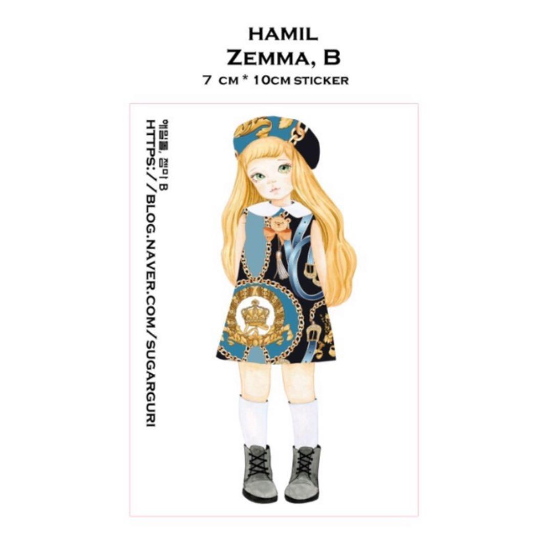 No.6【送料別】hamil ハミル ステッカー 7枚セット