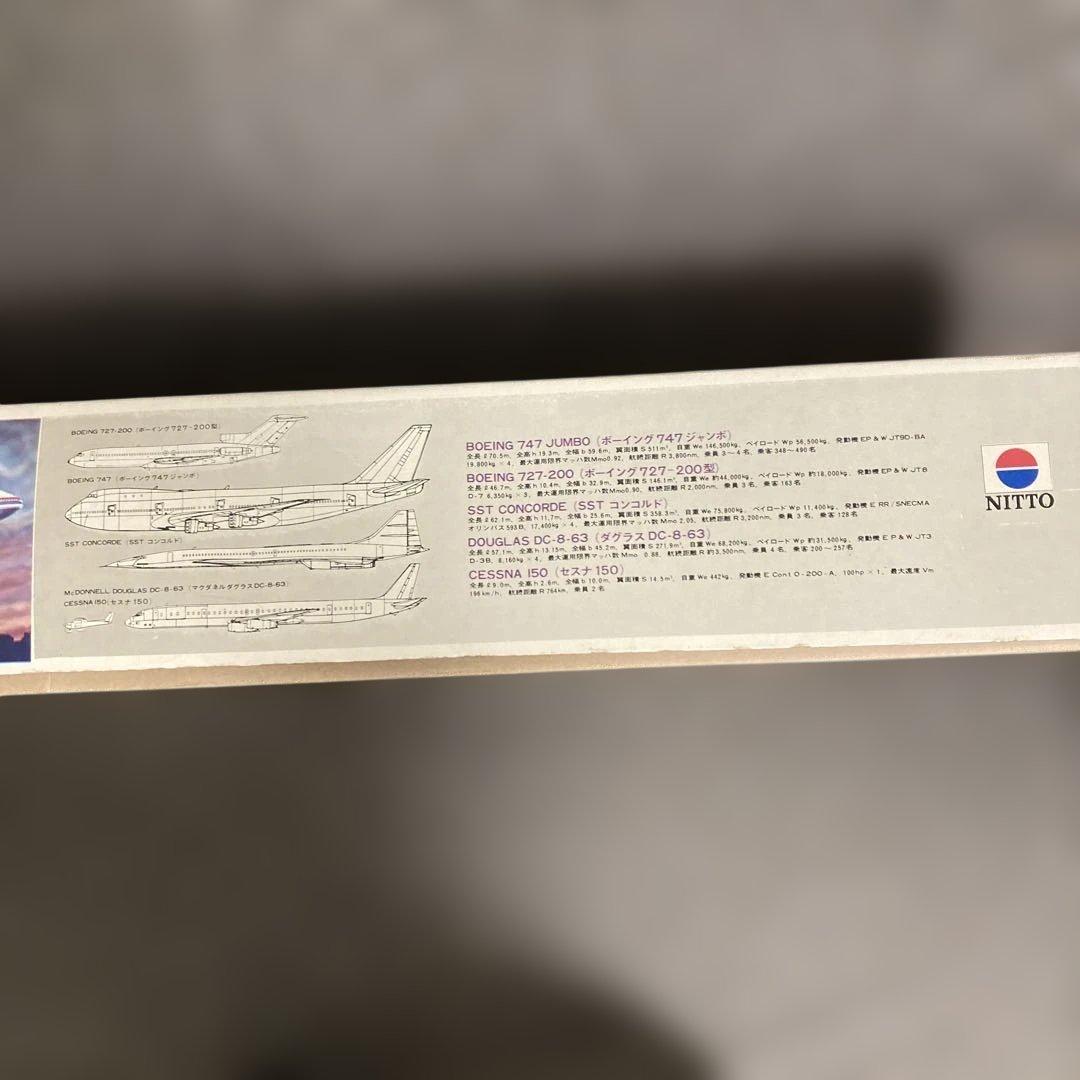 未組立｜NITTO日東 日航ジャンボ ボーイング747 1/100プラモデル