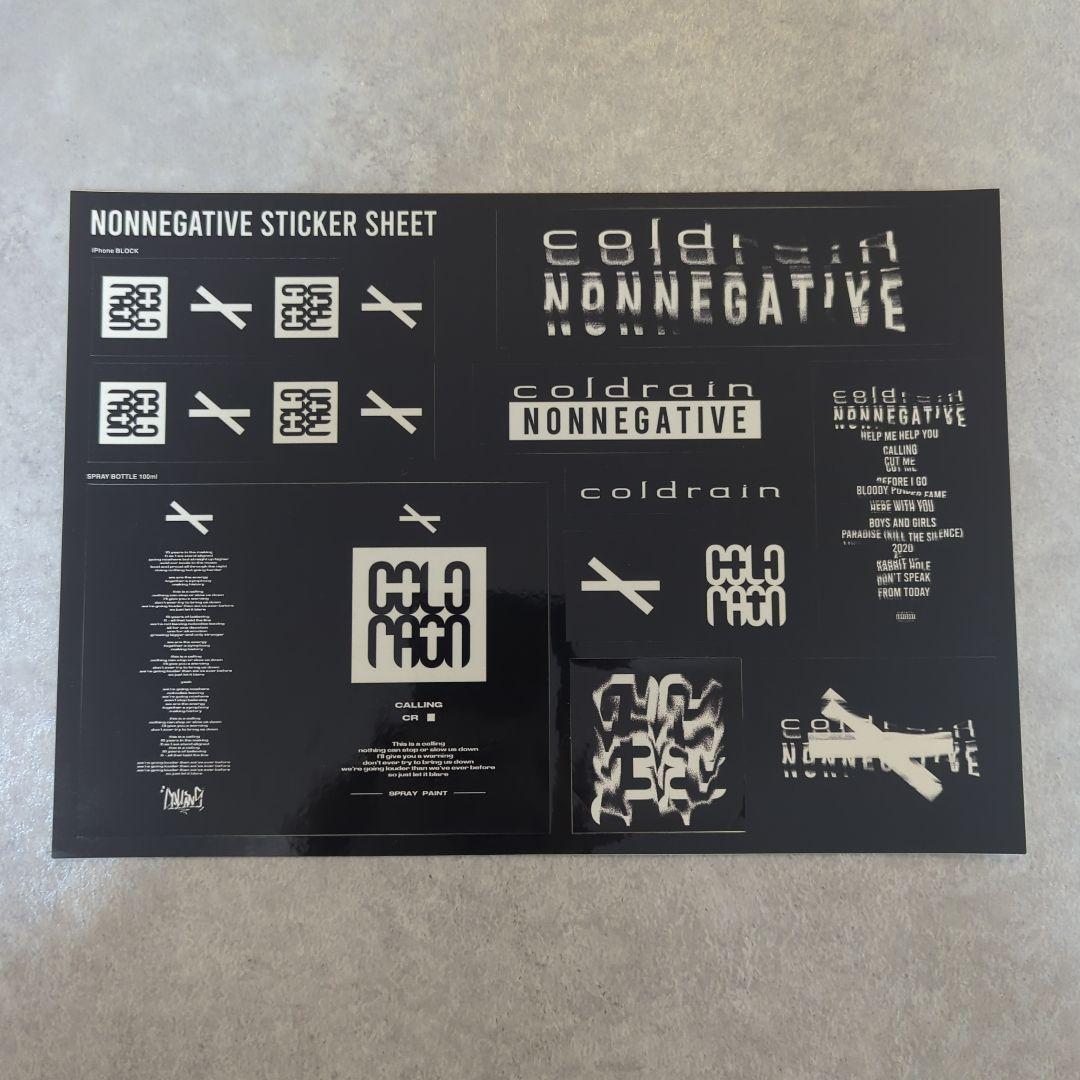 coldrain サイン入り CDカバー ステッカーセット