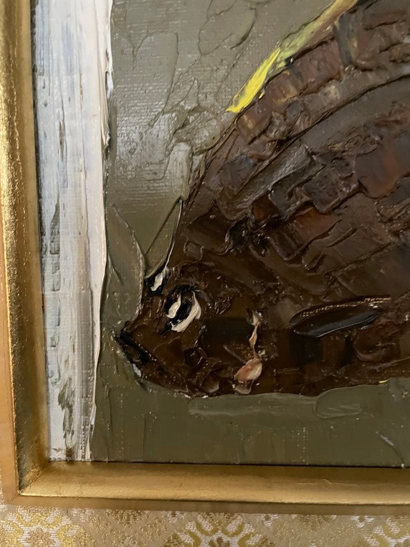 真作保証　佐野隆人　作 油彩画「静物」 額装 三越個展ハガキ付　昭和47年