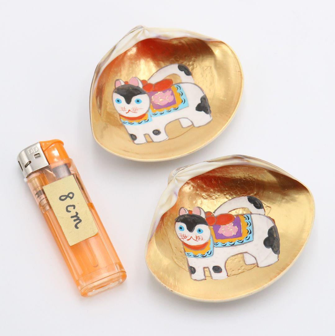 宗朝作 蛤香合 犬張子 共箱 茶道具　AT310　NT1