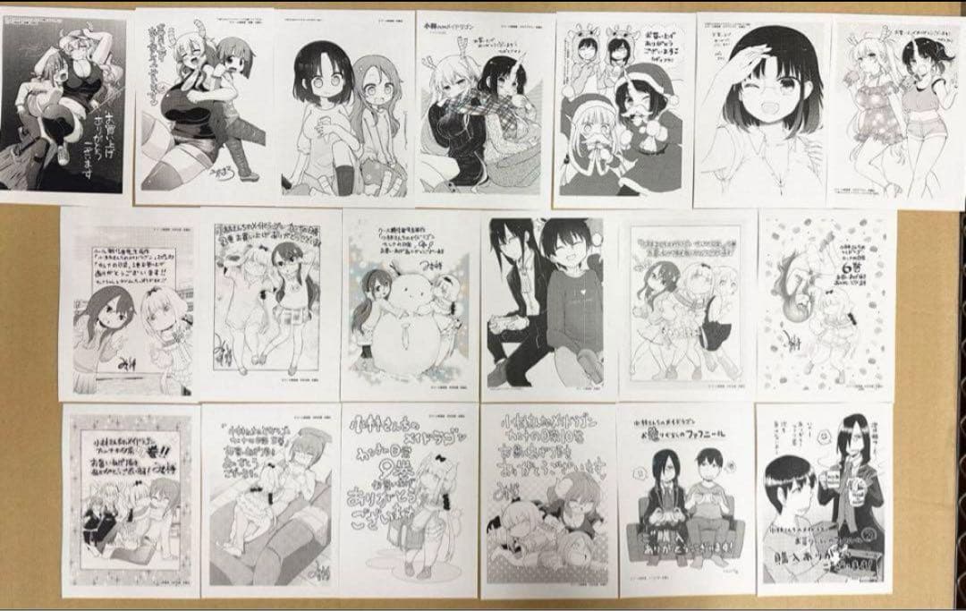 ご商談品　小林さんちのメイドラゴン　特典ペーパー36枚×5セット