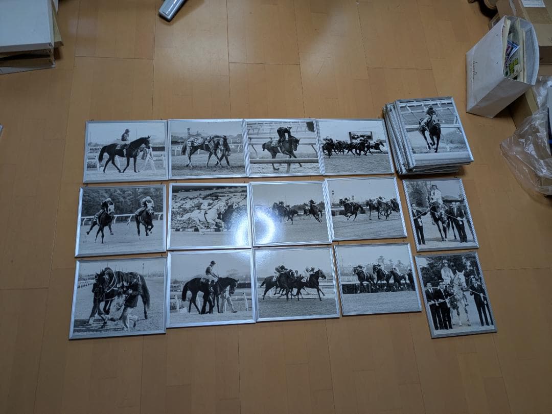 フレーム入り昭和の競馬の貴重な写真