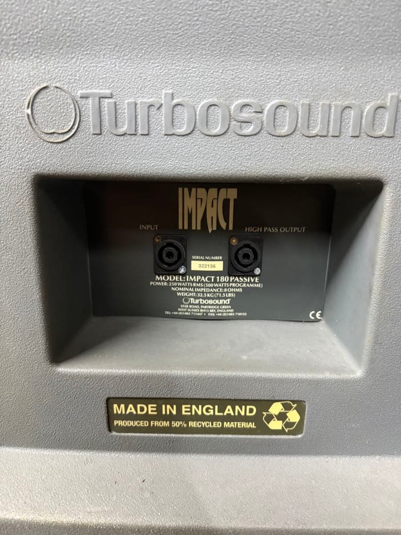 Turbosound Impact180 Passive 18” サブウーハー