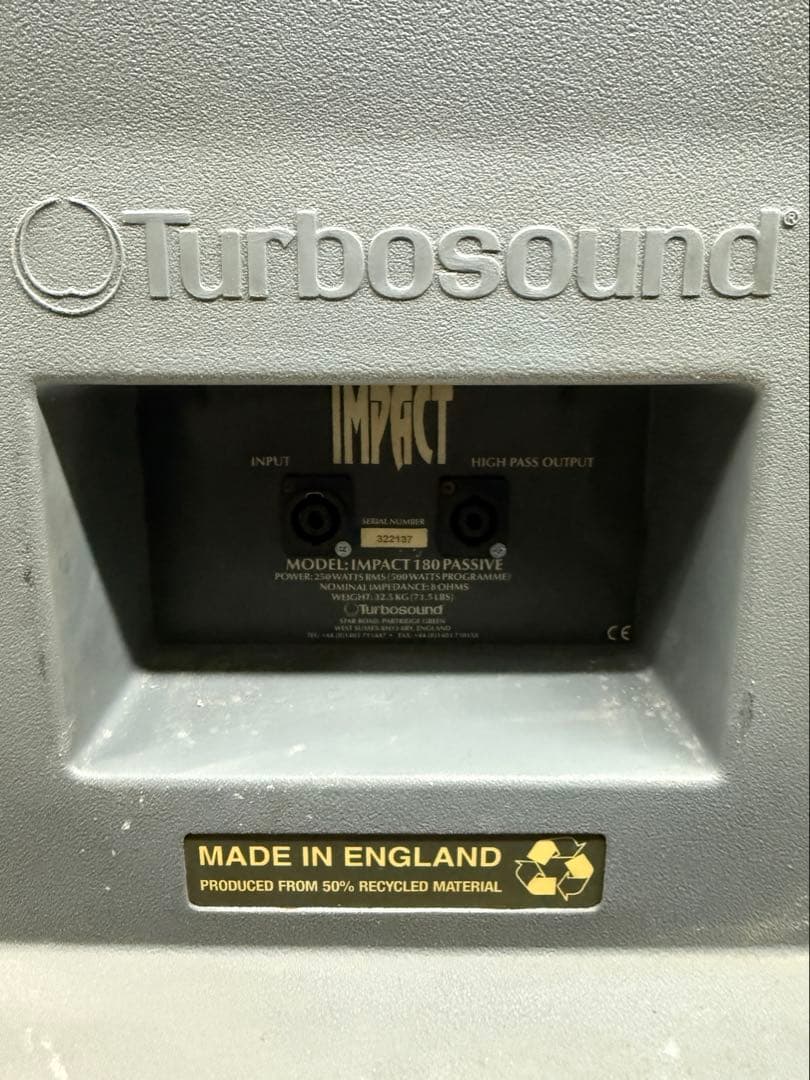 Turbosound Impact180 Passive 18” サブウーハー