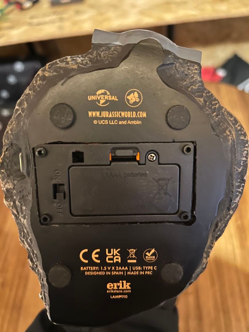 ジュラシックパーク 琥珀風ルームランプ