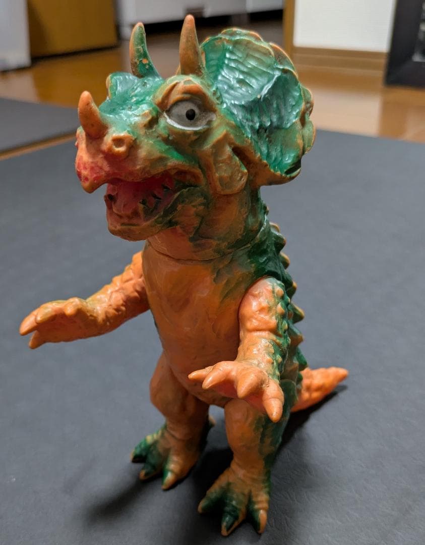 三浦トーイ トリケラン パチ怪獣 ソフビ 昭和レトロ