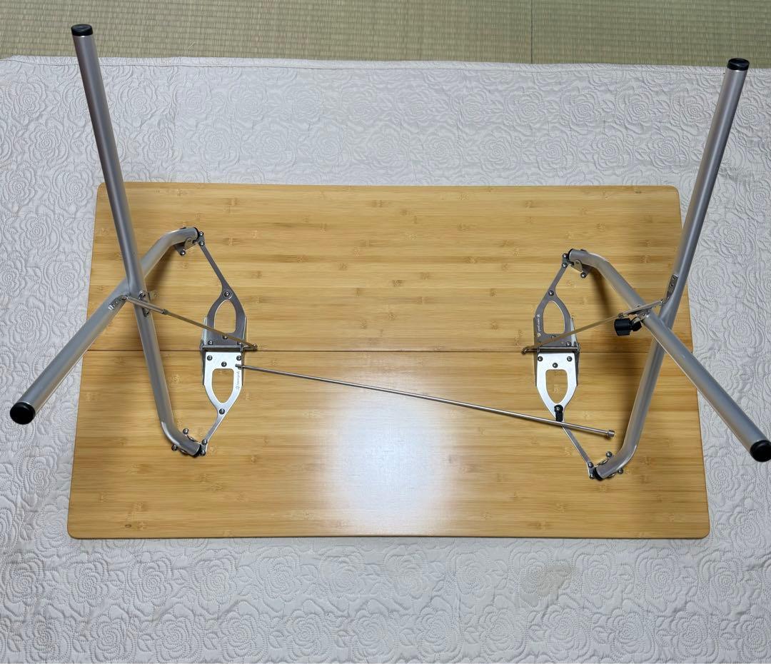  peak ワンアクション テーブル ロング 120 竹 LV-015T