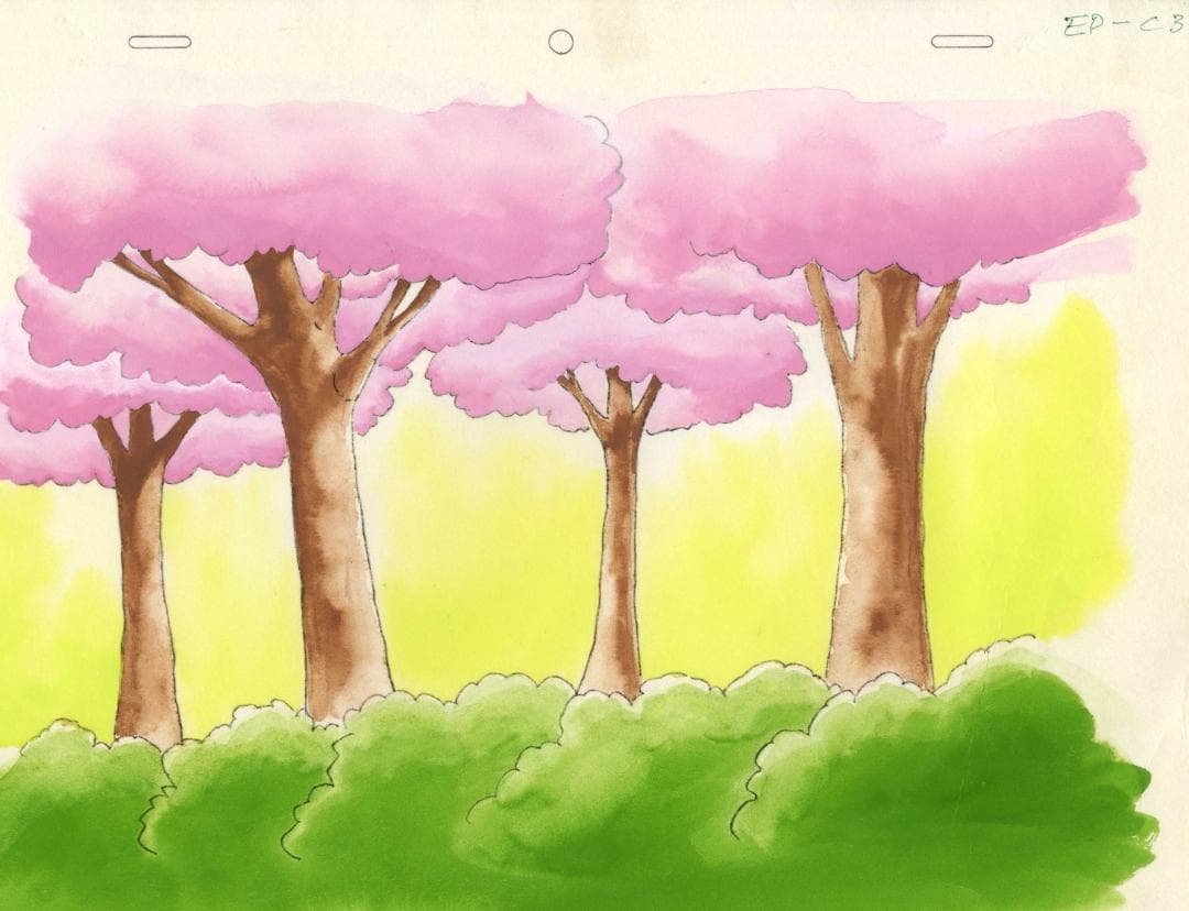 ゆみみみっくすED 弓美 桜子 セル画 手書き背景合致全揃い