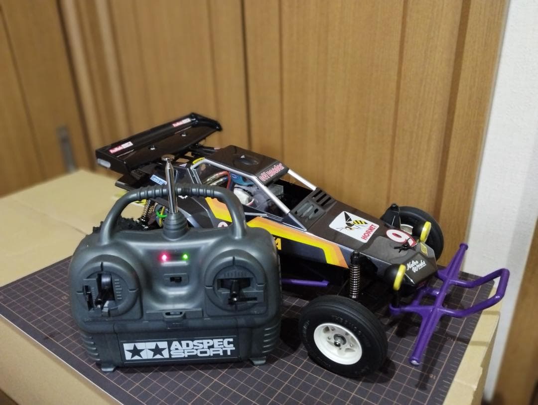 タミヤ　１／１０電動RC　ホーネット（組立済）と送信機のセット
