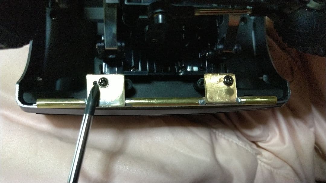 WPLジムニー オリジナル金属バンパー付き。