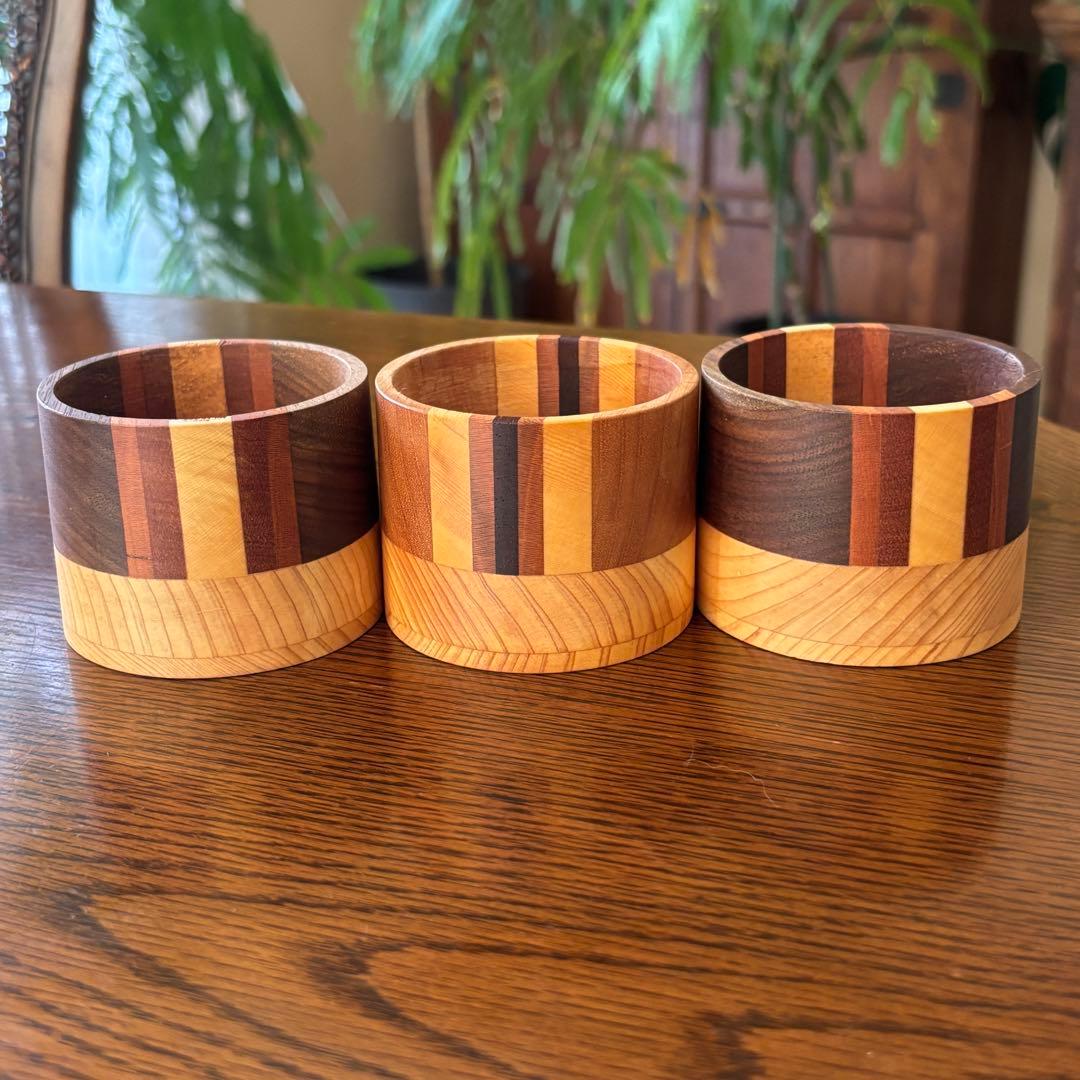 ΣＮ+F/9 paper cup holder 寄せ木カップ エヌエフナイン