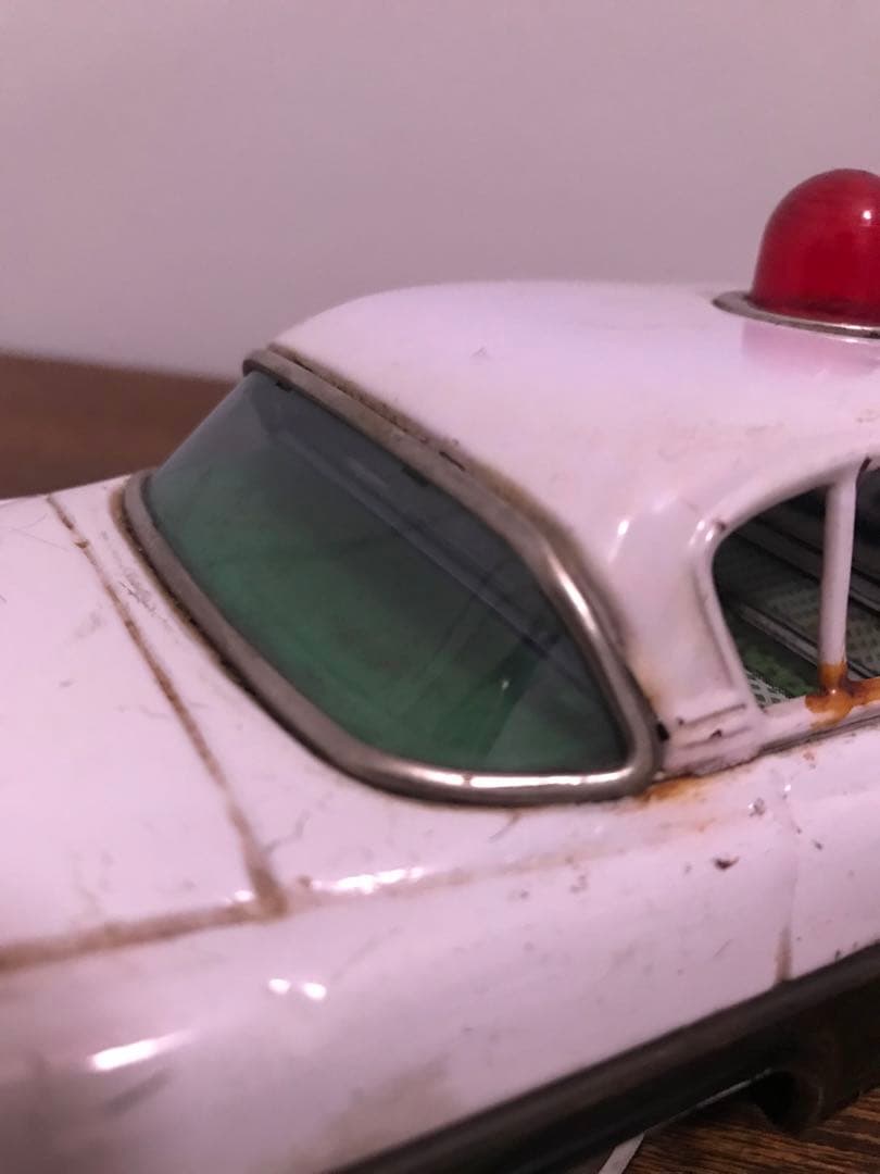 希少 萬代屋 初代トヨペットクラウン 警視庁 ブリキ パトカー 玩具 車 toy