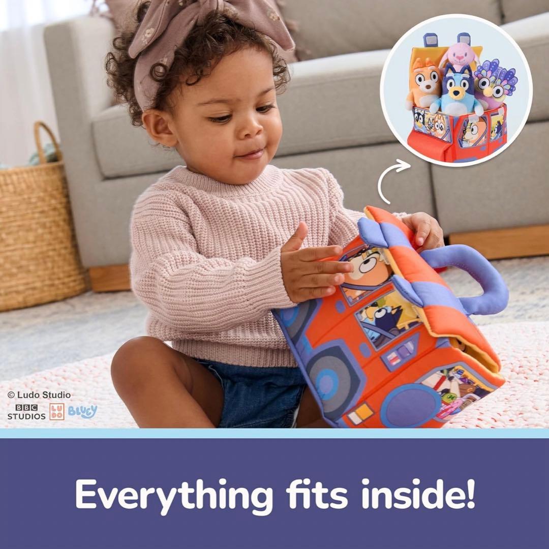 日本未発売GUND Bluey 公式 5ピース ぬいぐるみプレイセット 知育玩具