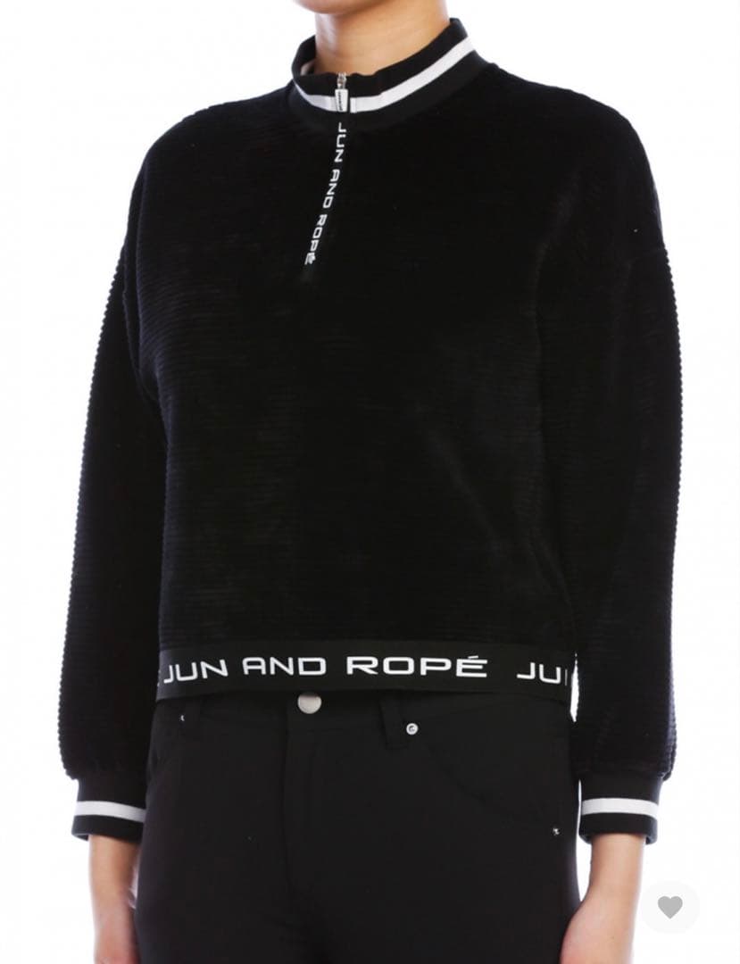 新品タグ付き　JUN&ROPE パイルジャージ　プルオーバー　Ｌ　ゴルフ