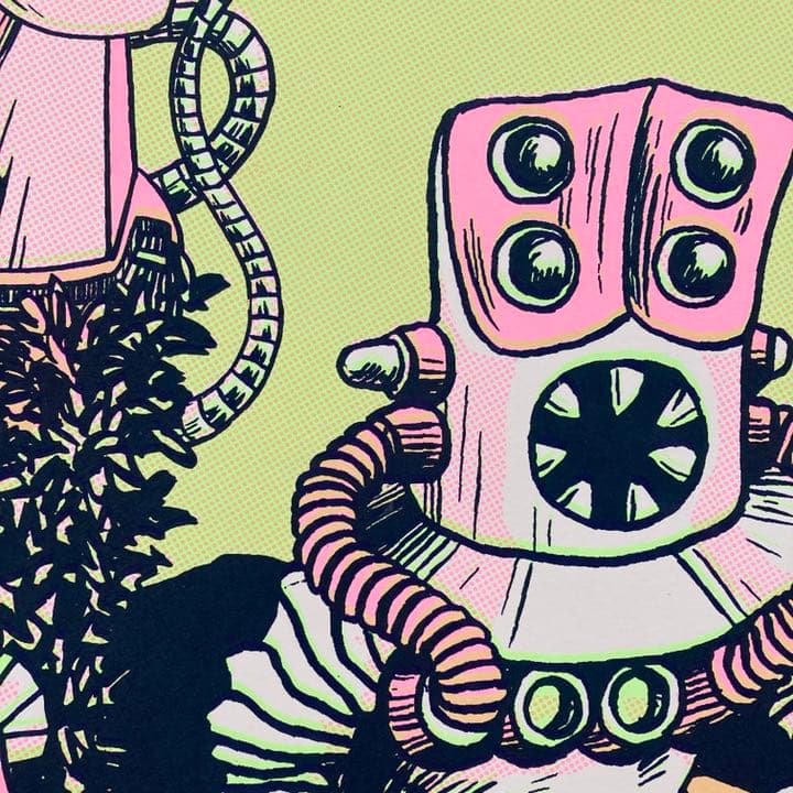 逆柱いみり　シルクスクリーン作品