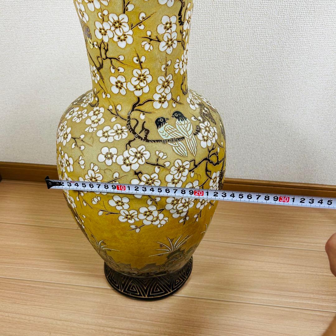 【希少】　九谷焼？　大型壺　花瓶　ヴィンテージ