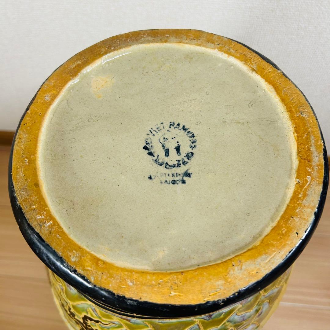 【希少】　九谷焼？　大型壺　花瓶　ヴィンテージ