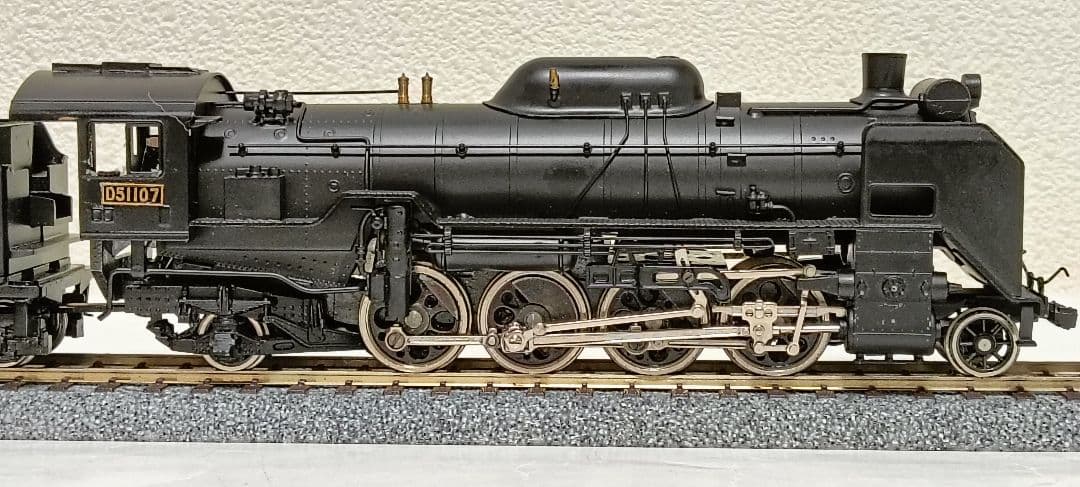 HOゲージ 天賞堂アダチ Ｄ51蒸気機関車、メンテナンス済