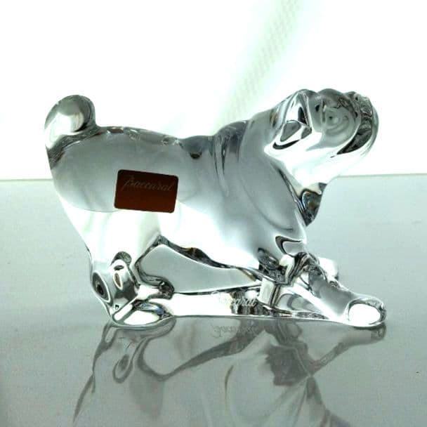 【新品】バカラ　犬　ドック 動物 　置物　 パグ　ブルドック ボストンテリア