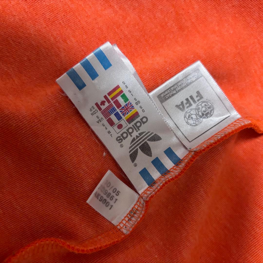 ☆人気　アディダス　ジャージ　トラックジャケット　刺繍ロゴ　オランダ代表　S