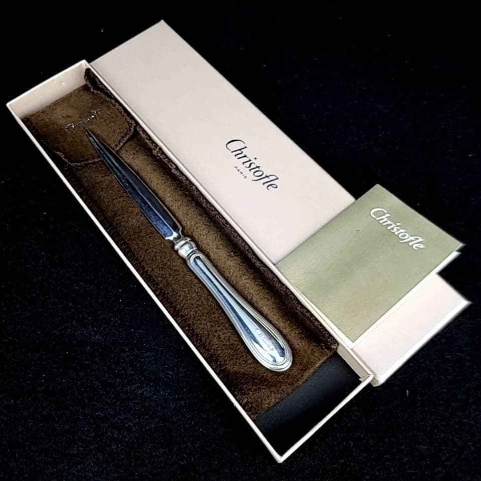 ●良品◇クリストフル アルビ　ペーパーナイフ　箱つき　シルバーコーティング 9