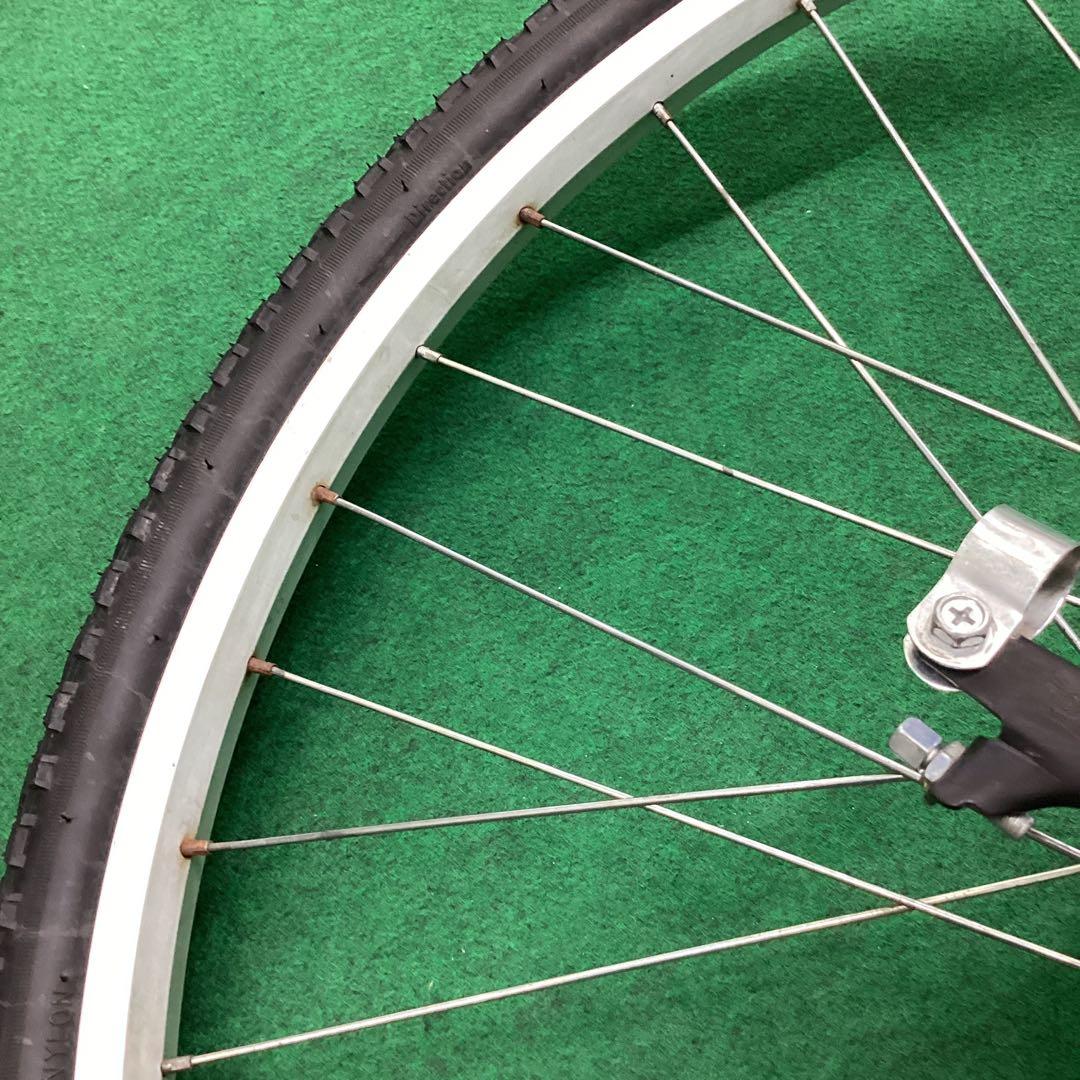 完組アルミホイール　後輪　700x42C タイヤ付　ON