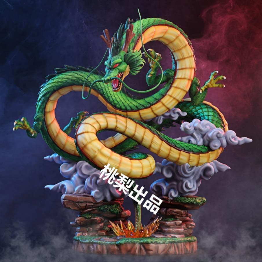 新品未開封『ドラコンボール』影迹　神龍＆少年孫悟空 ガレージキット スタチュー